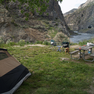 Wyoming Campsite near Boysen Reservoir