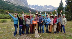 Wyoming Women on a yoga and horseback trip in the Wind River Mountains.