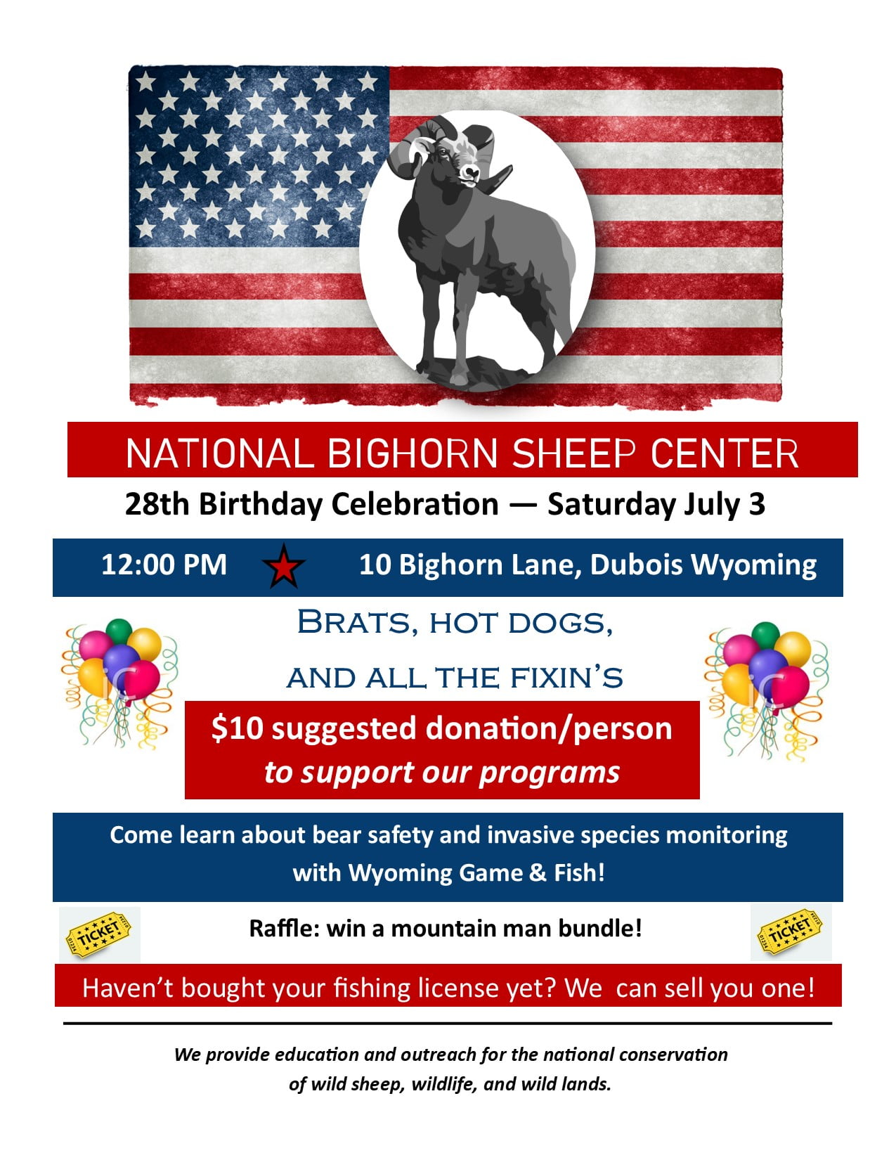National Bighorn Sheep Center's 28th Birthday Celebration