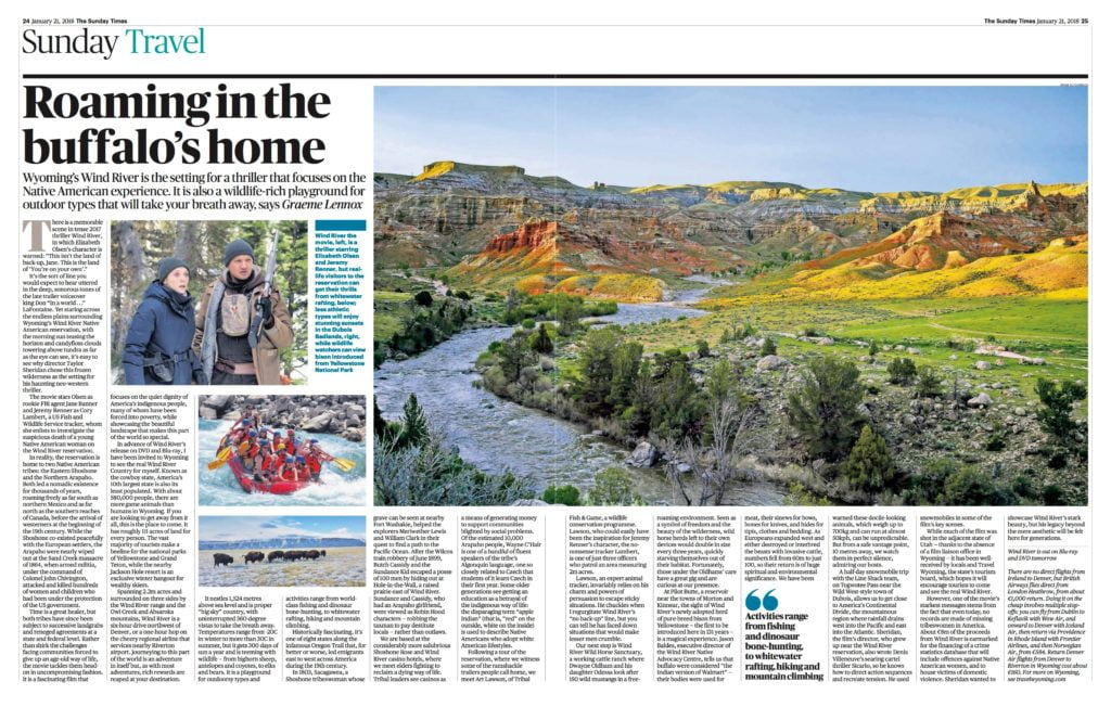 Wyoming’s Wind River Country Featured in UK Media