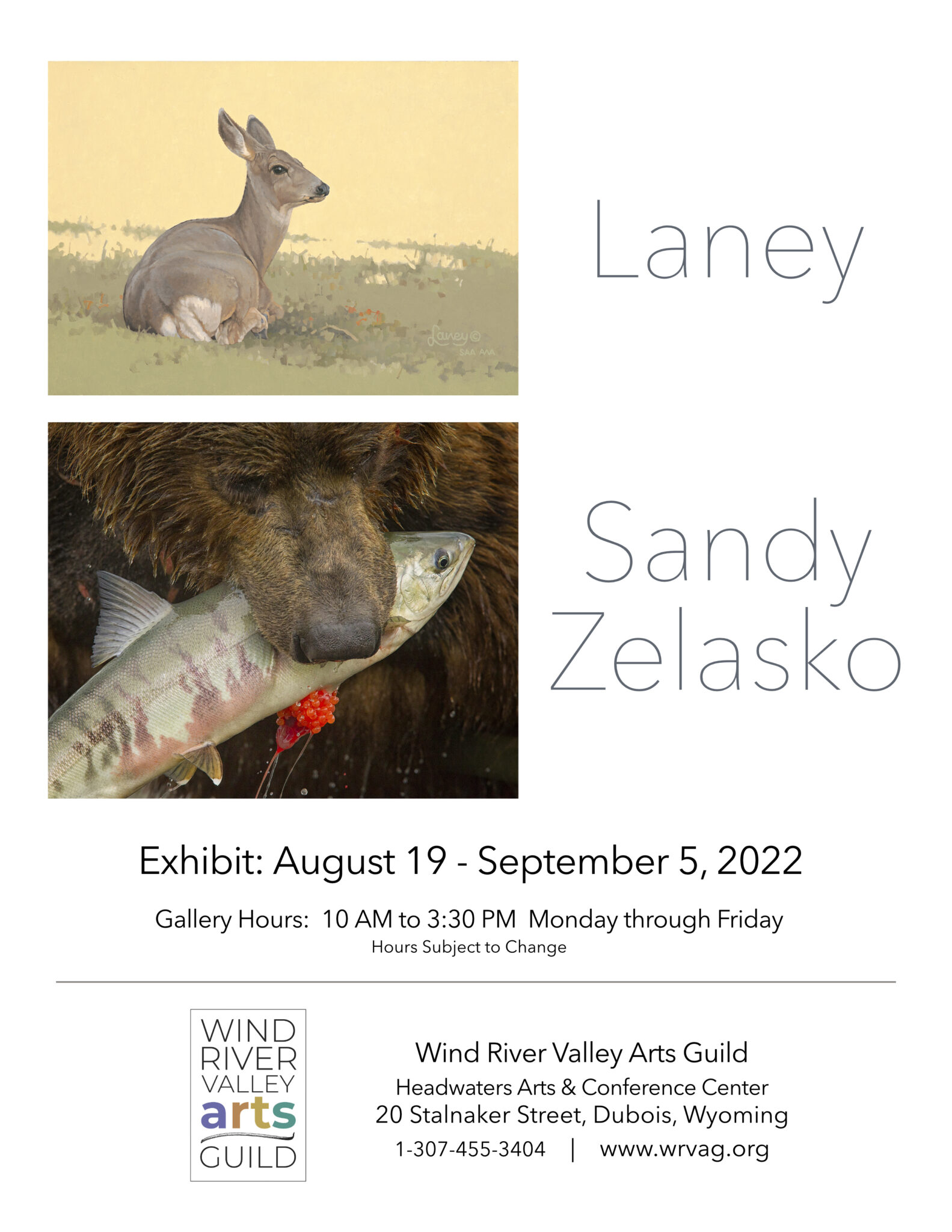 Wind River Valley Arts Guild Exhibition: Laney Hicks and Sandy Zelasko