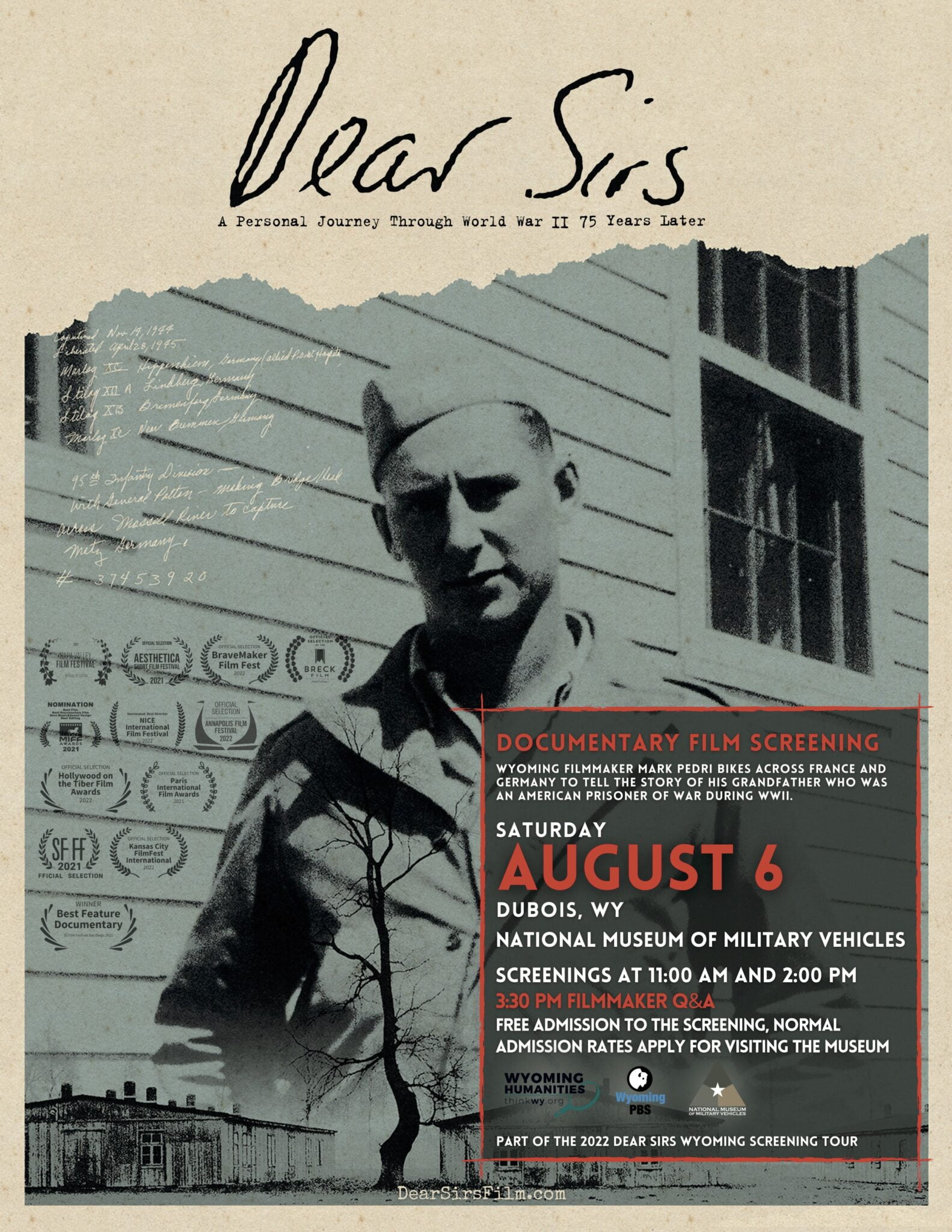 The National Museum of Military Vehicles: "Dear Sirs" Screenings
