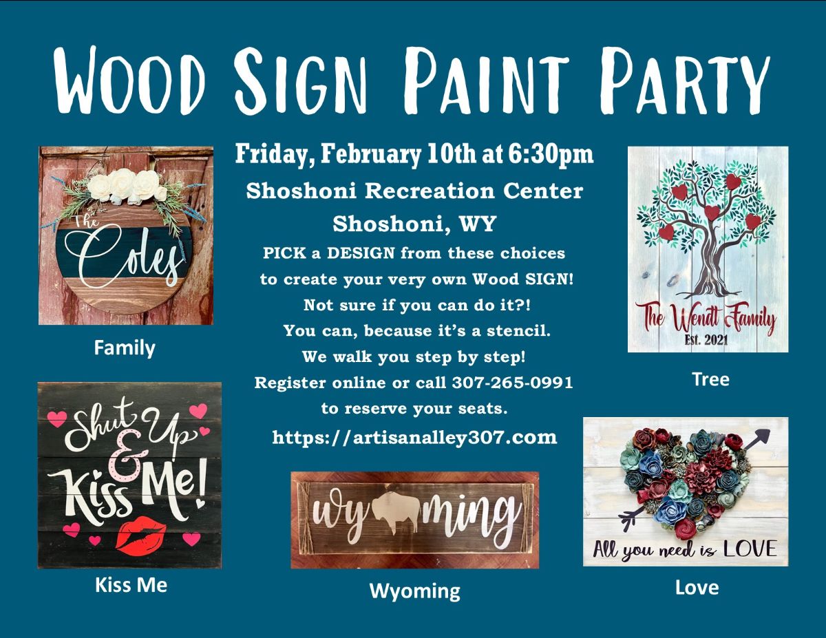 Wood Sign Paint Party