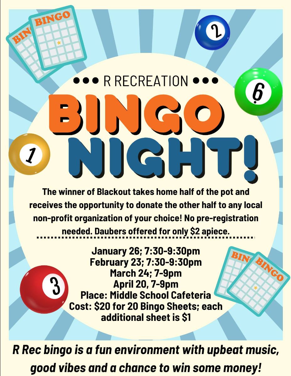 R Recreation Bingo Night