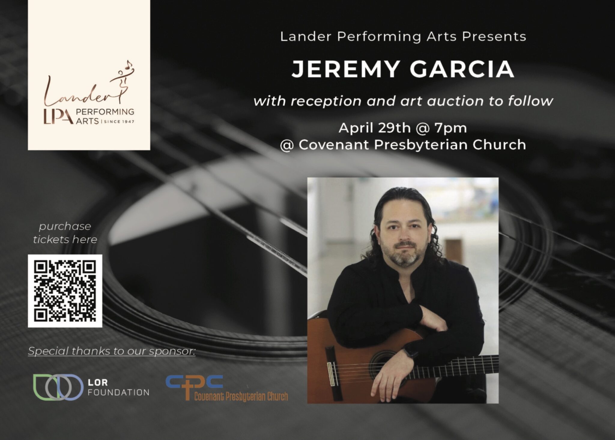 Lander Performing Arts Presents: Jeremy Garcia