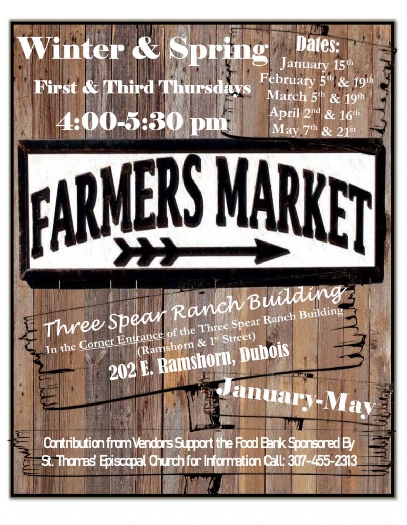 Dubois Farmers Market flyer