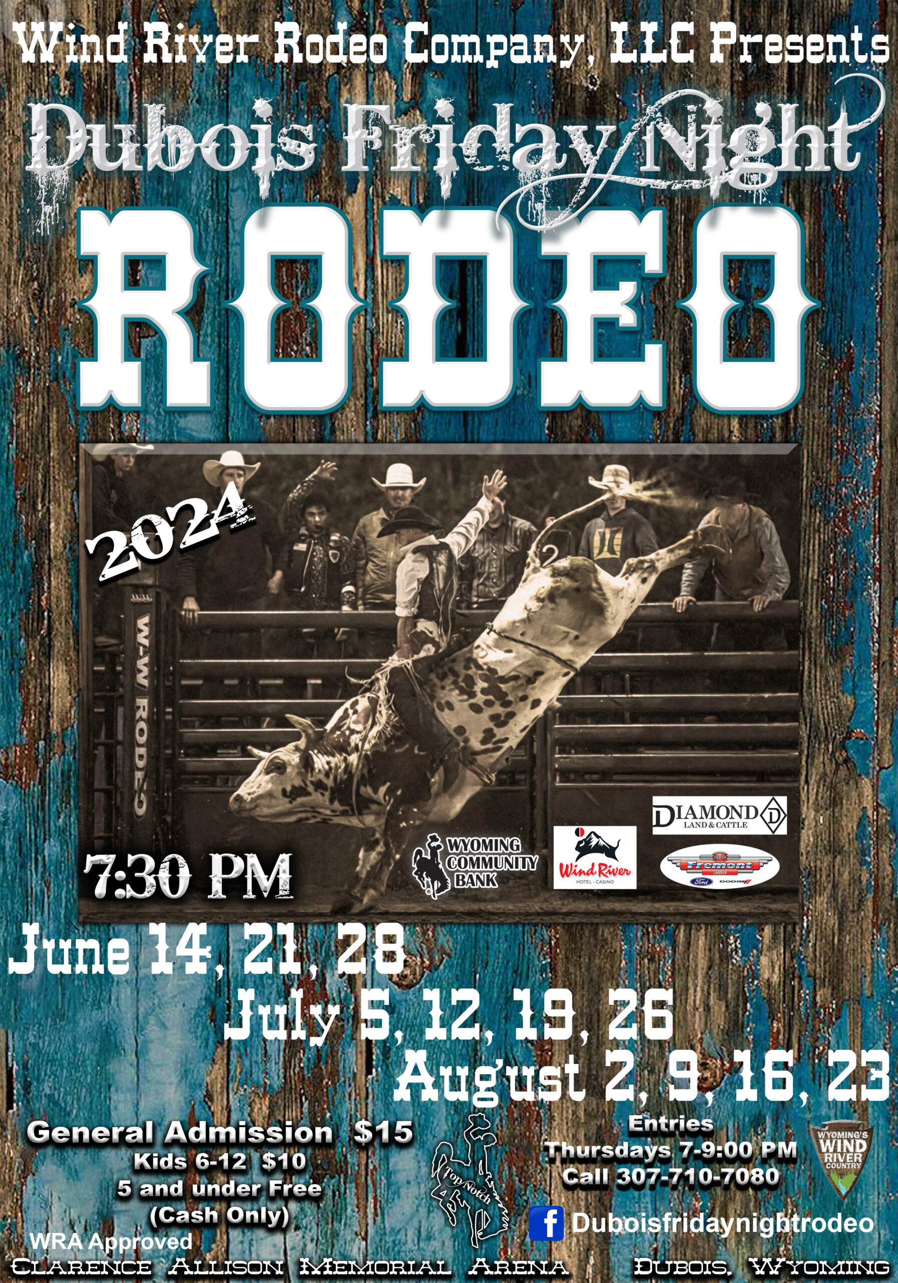 Dubois Friday Night Rodeo Poster 2024
