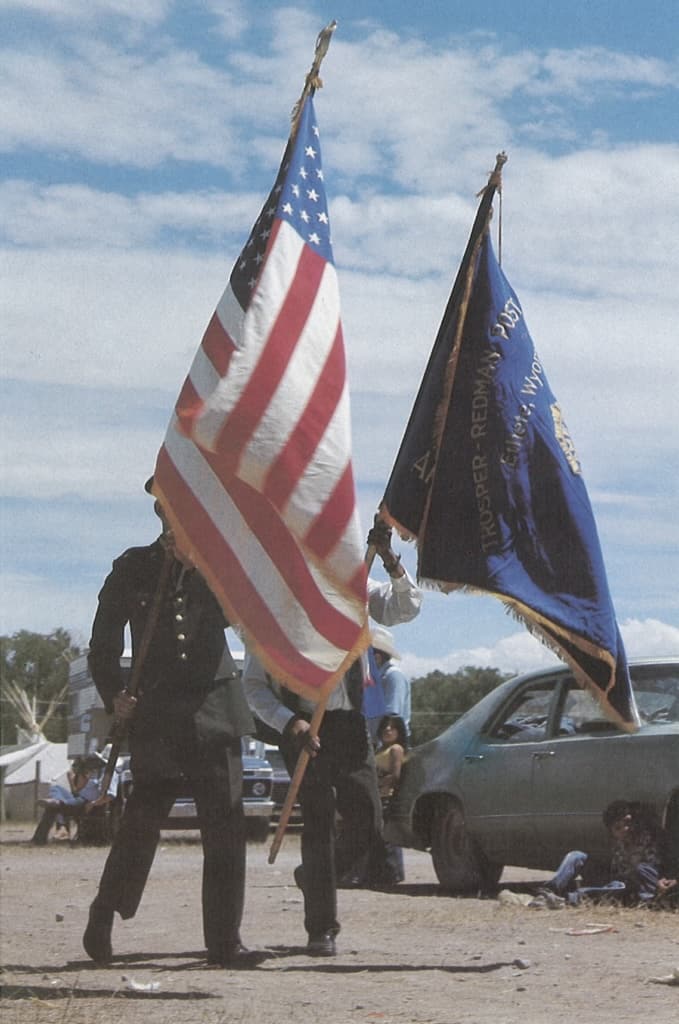 Color Guard leading the Grand Entry