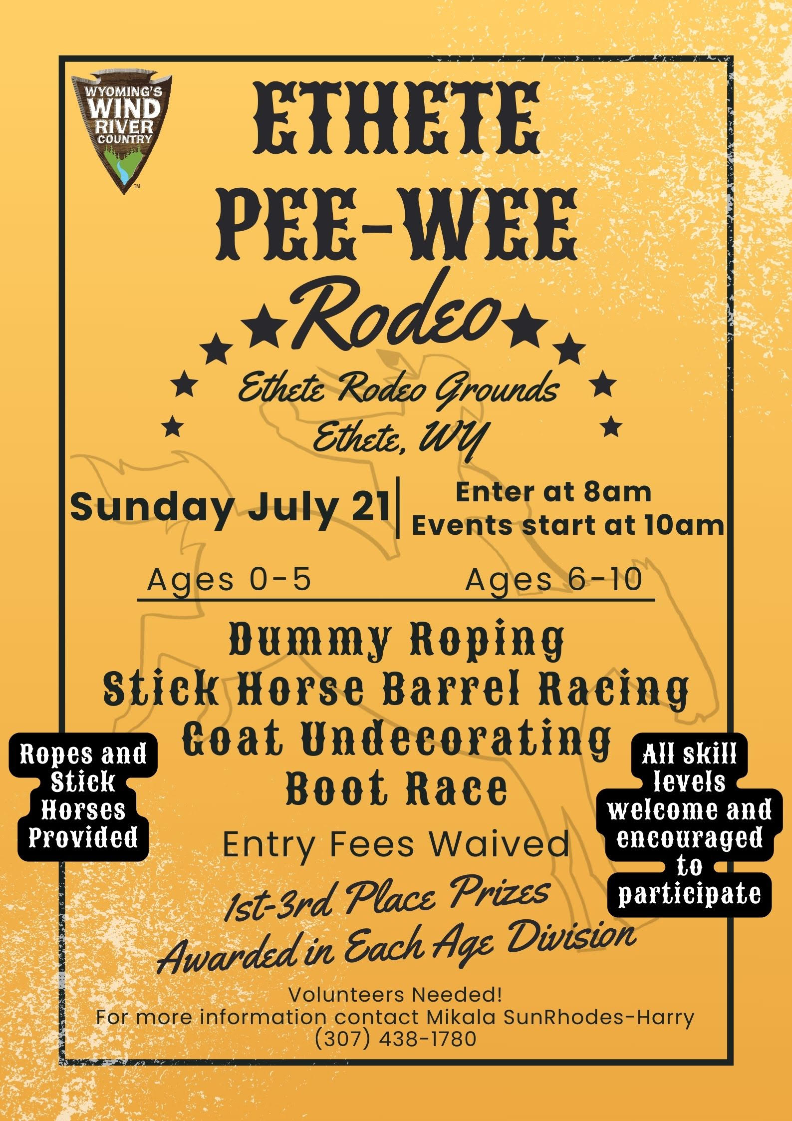 pee wee rodeo poster