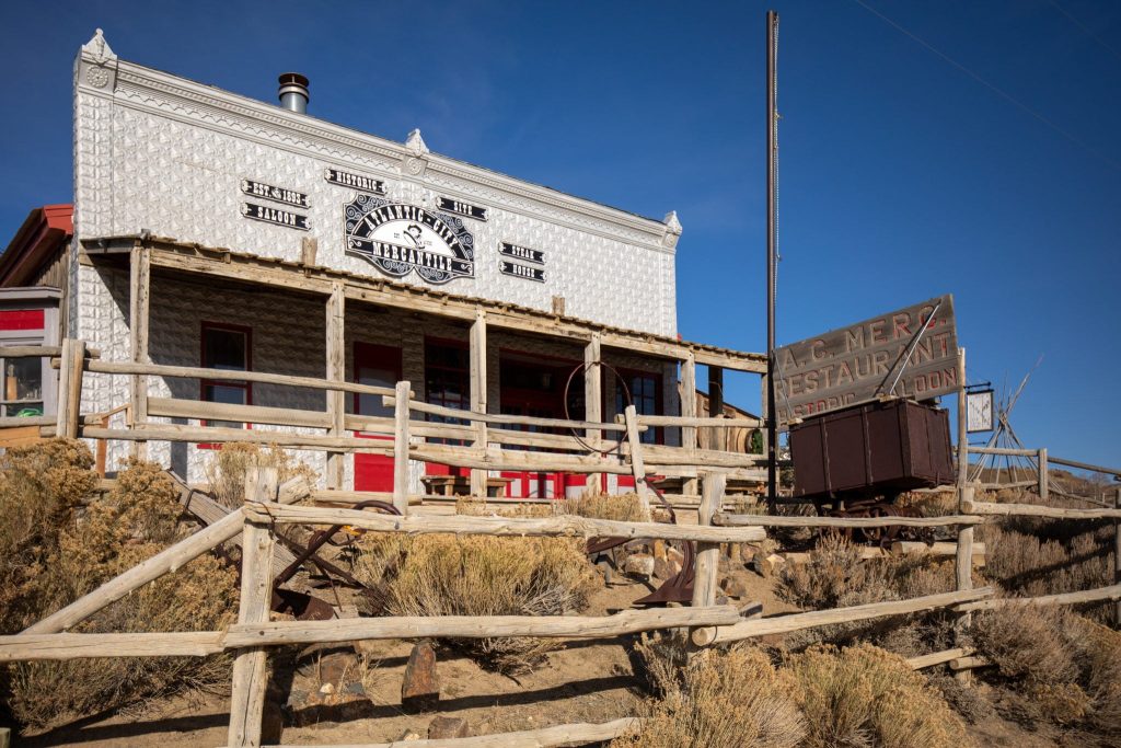 Explore things to do in Atlantic City, Wyoming: Visit the historic Atlantic City Mercantile, captured by Brad Christensen.