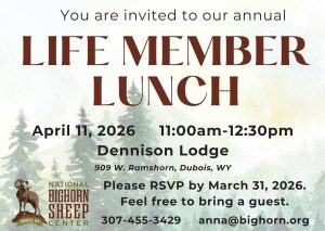 Life Member Lunch and Annual Meeting of the National Bighorn Sheep Center
