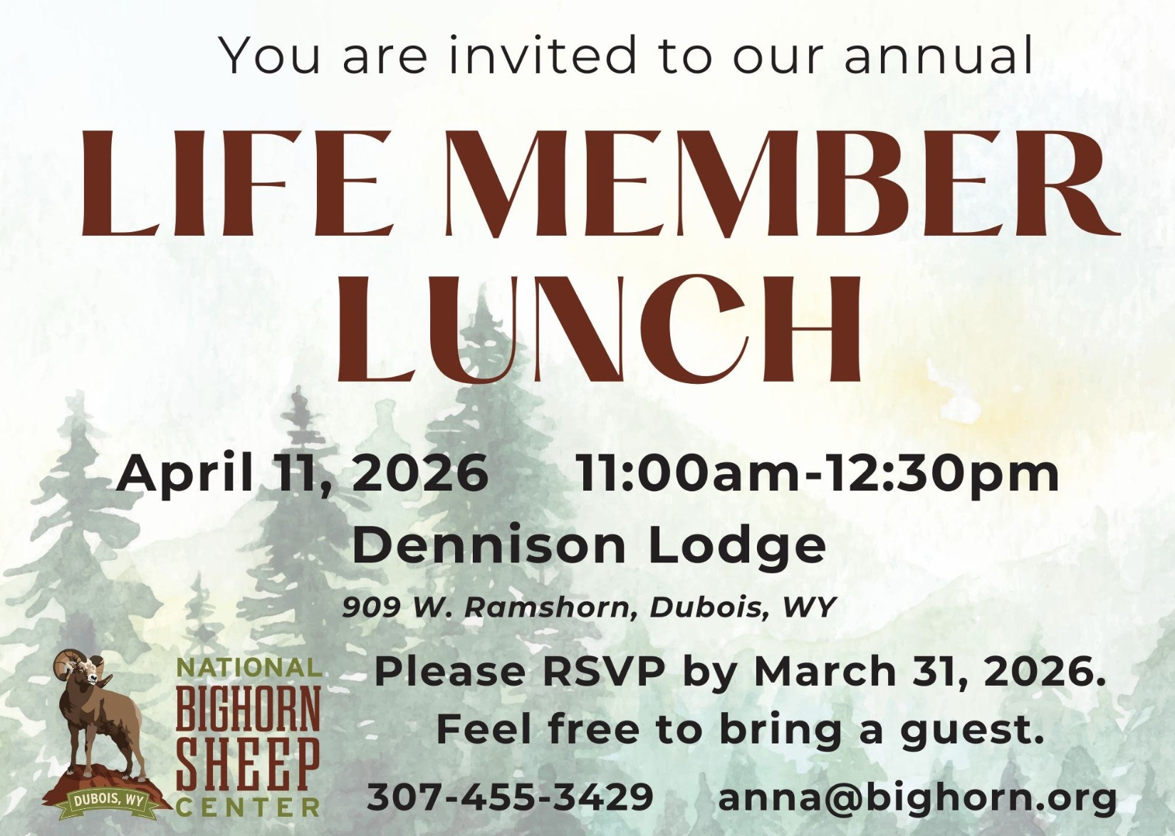 Life Member Lunch and Annual Meeting of the National Bighorn Sheep Center