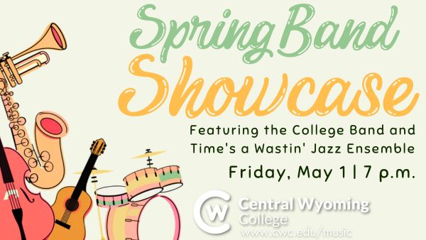 Spring Bands Showcase. Experience the College Band and Time’s a Wastin’ Jazz Ensemble. Robert A Peck Arts Center
